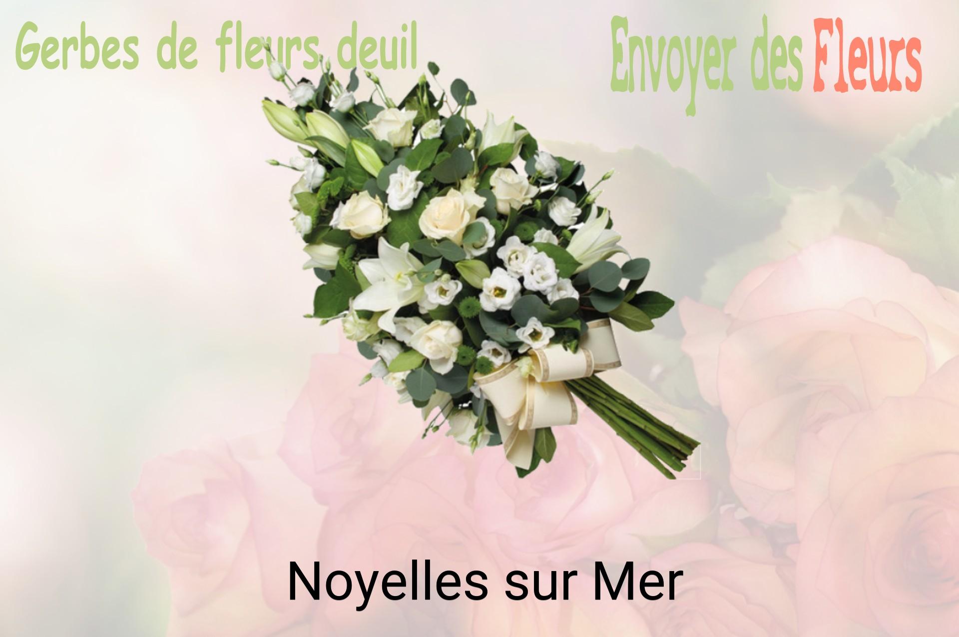 Gerbe de fleurs de deuil livrée à Noyelles-sur-Mer